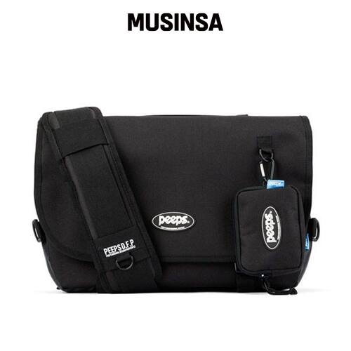 PEEPS above messenger bag（黑色） MUSINSA韩国官网直邮进口