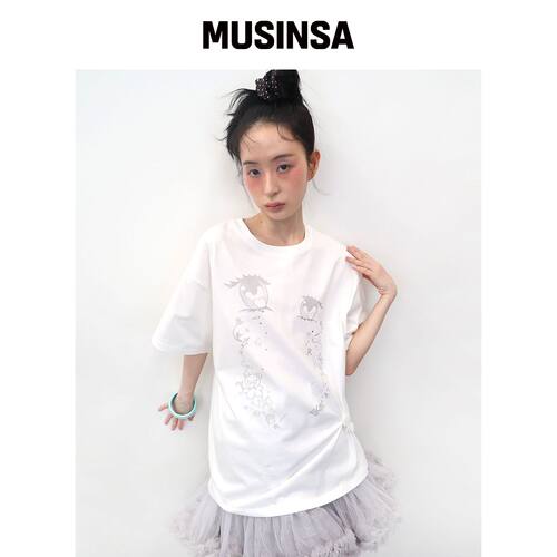 TYPESERVICE Cry Eyes 半袖上衣 [白色] MUSINSA韩国直邮官方正品