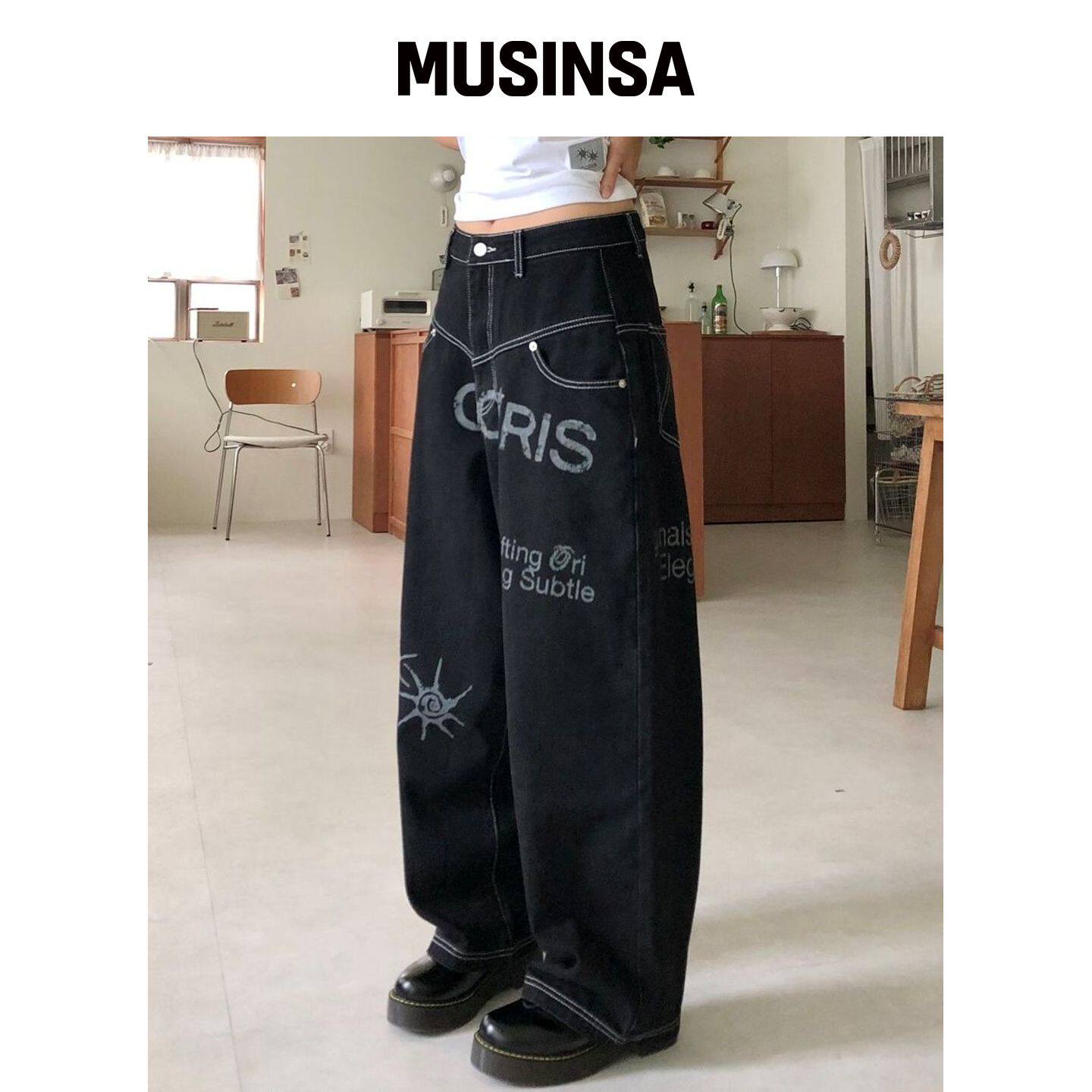 COIRIS DECKER 脏标贴纸牛仔裤子 男女通用 MUSI韩国官网直邮进口