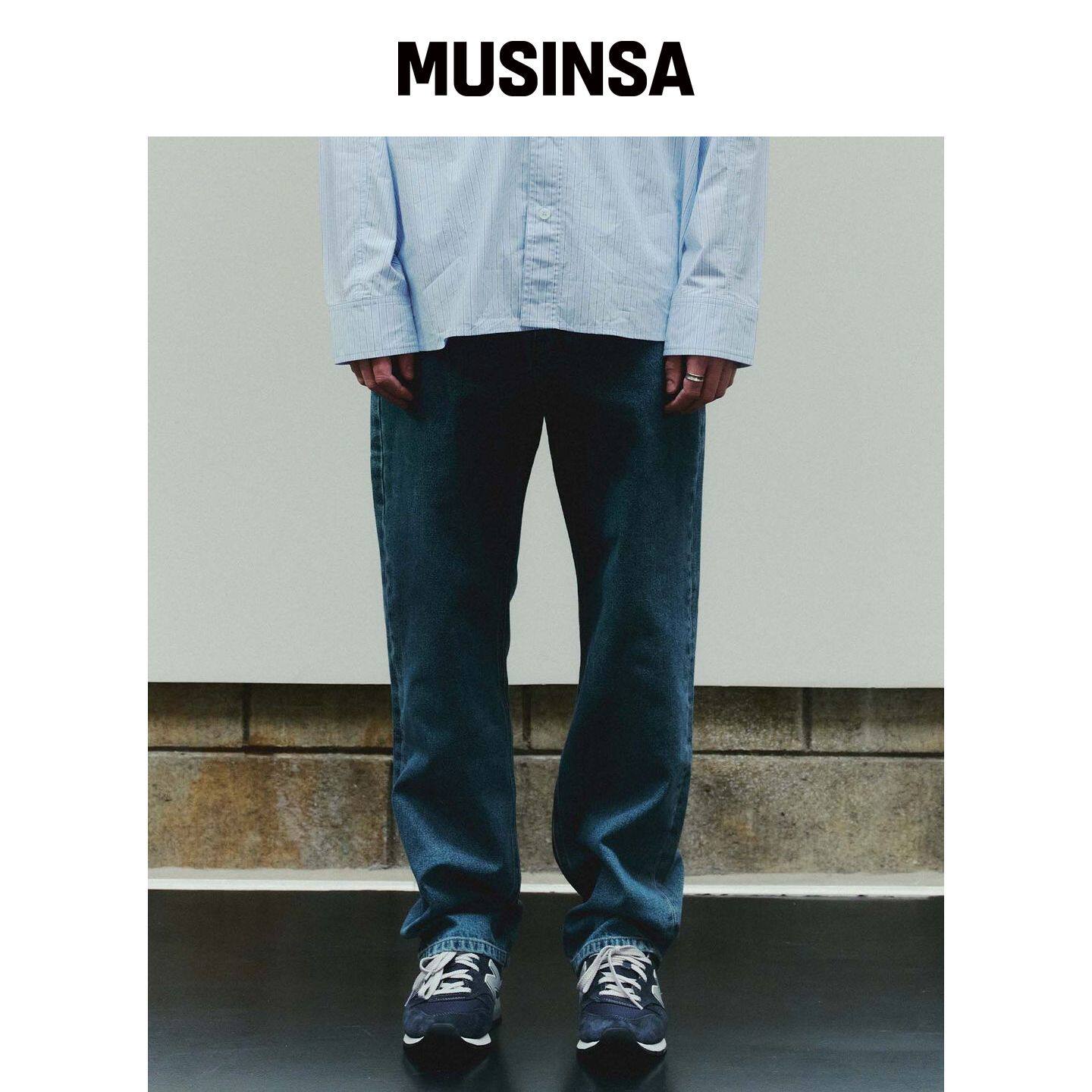 PLAC 直筒牛仔裤 M15 复古蓝 MUSINSA韩国官网直邮进口