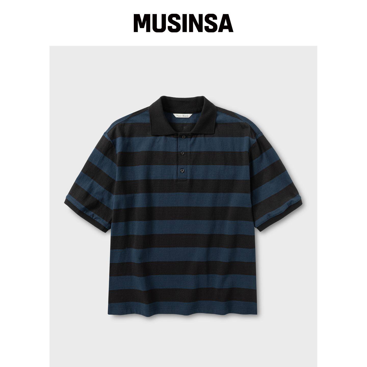 NONBLANK HS CALA 项圈T恤_NAVY MUSINSA韩国官网直邮进口