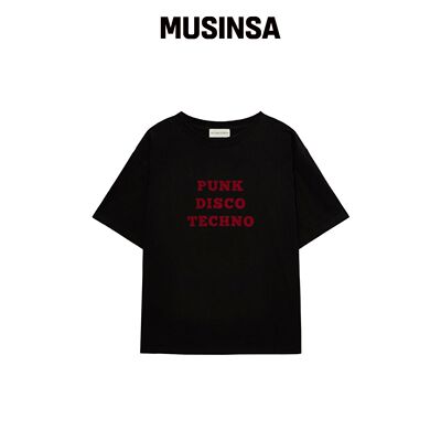 ROLLINGSTUDIOS 朋克迪斯科科技T恤 黑色韩国官网直邮进口MUSINSA