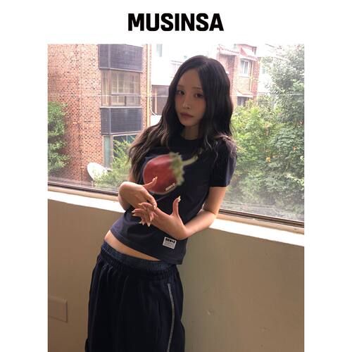 SEW-B BUBBLE BERRY 半高领T恤 [婴儿] MUSINSA韩国官网直邮进口