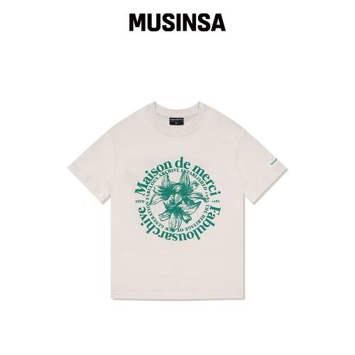 LA MAISON STUDIO WOMEN'S LISSE 抓绒面霜短款T韩国官网直邮进口