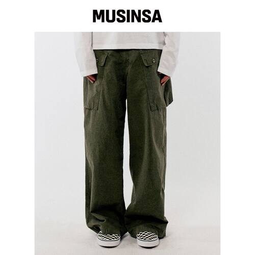 GOLDEN SUNSHINE COTTON MONKEY PANTS_卡其色 M韩国官网直邮进口