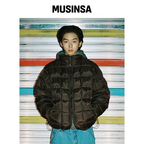 ISTKUNST FLANNEL REVERSIBLE PUFFER JACKET_BR韩国官网直邮进口