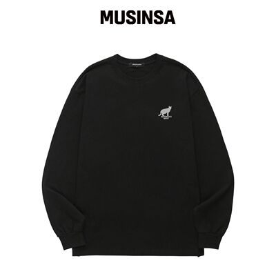 WISSY BLACK CAT 长袖T恤 (WLS039) 黑色 MUSINS韩国官网直邮进口