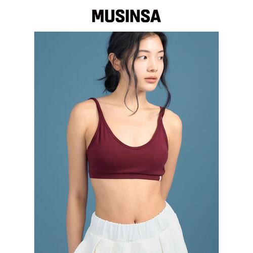DHYANI Dharma bra top (Plum)韩国官网直邮进口MUSINSA