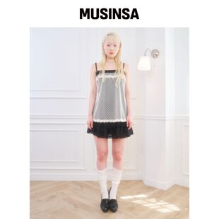 BELLIALEU DEAR 蕾丝上衣 象牙白 MUSINSA韩国官网直邮进口