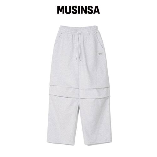 CGP 宽松训练伞裤_混色灰 MUSINSA韩国官网直邮进口
