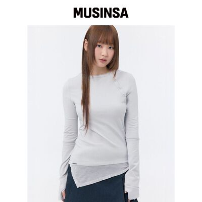 MISEKI SEOUL Slash按钮分层长袖 LIGHT GREY MU韩国官网直邮进口