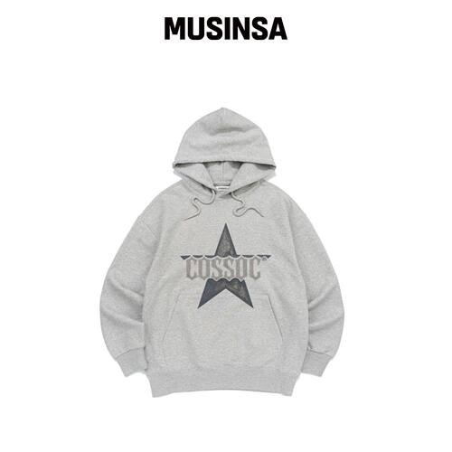 COSO CRANK星星连帽T恤 (泥膜色) MUSINSA韩国直邮官方正品