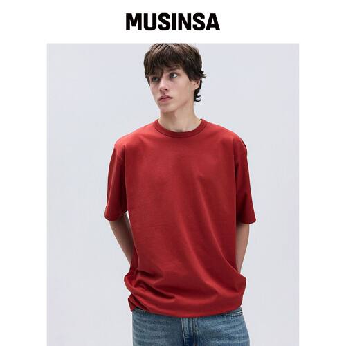 IL CORSO US 棉质短袖T恤 RED MUSINSA韩国官网直邮进口