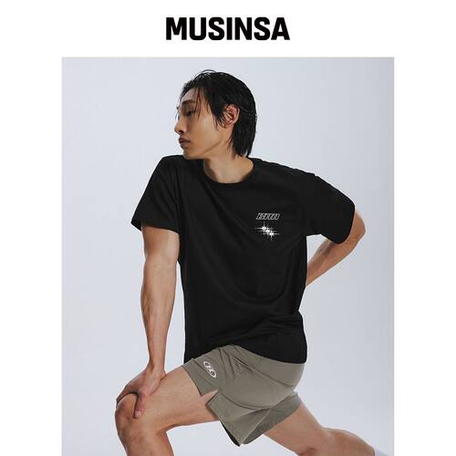 BORN TO WIN BRN RUNNERS CLUB T恤 [BLACK]韩国官网直邮进口
