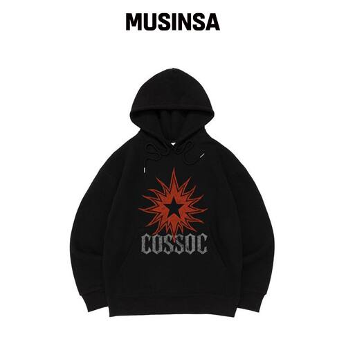 COSO CC 热门面料连帽T恤（VLACK）韩国官网直邮进口MUSINSA