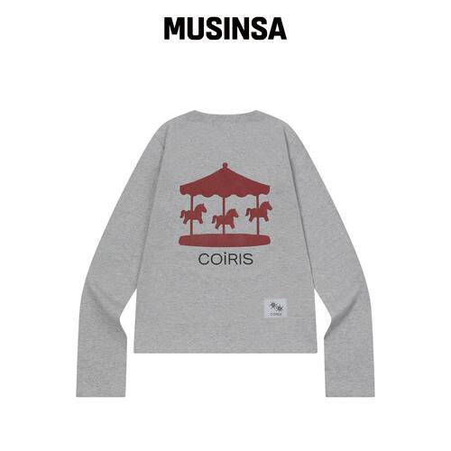 COIRIS CAROUSEL 图形长袖T恤 (4 KOLOR) MUSINS韩国官网直邮进口
