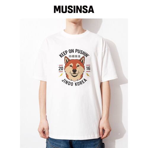 QT8 GARMENTS OC 韩国金斗犬T恤（象牙色）官网直邮进口MUSINSA