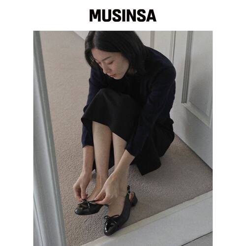 SAPPUN ARVEL Ribbon 露跟平底鞋 (3cm) MUSINSA韩国官网直邮进口