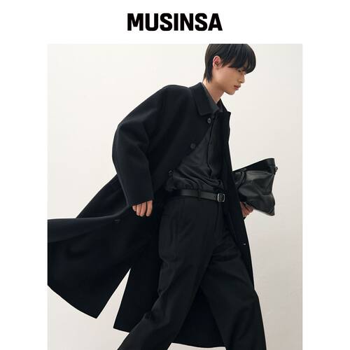 DRAW FIT [DRAWFIT X NOIR] 手工羊绒风衣 MUSIN韩国官网直邮进口