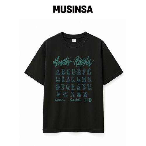 MONSTER REPUBLIC CLASS A深绿色T恤VLACK_9135韩国官网直邮进口
