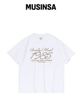 ANALOG MOOD 1985 LOGO 短袖T恤（白色）韩国官网直邮进口
