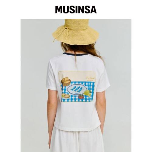 DEPOUND 格纹黑胶唱机衬衫 [象牙色] MUSINSA韩国官网直邮进口