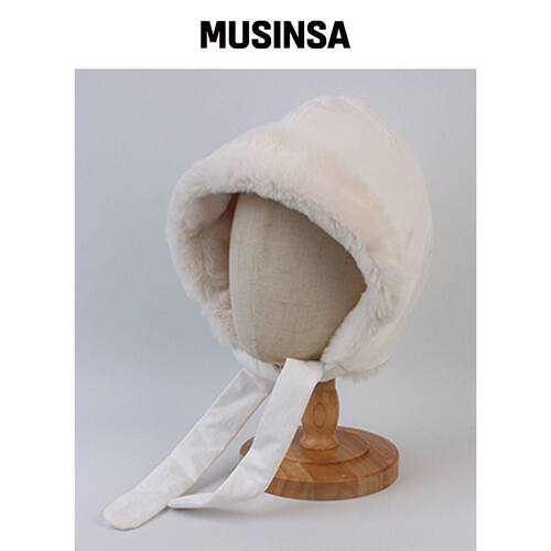 UNIVERSAL CHEMISTRY 聚酯毛白色童帽 MUSINSA韩国官网直邮进口
