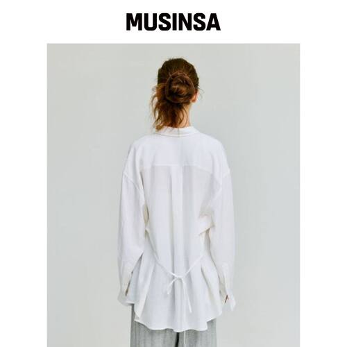 DEPOUND SHEER 亚麻衬衫 [WHITE] MUSINSA韩国直邮官方正品