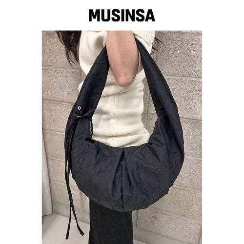 DAWN FACTORY LUVIN BAG LARGE CRACK BLACK 러빈韩国官网直邮进口
