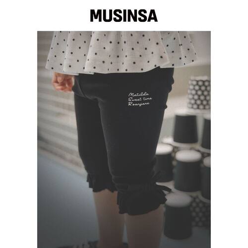 ROANJANE 荷叶边5分打底裤 MUSINSA韩国官网直邮进口
