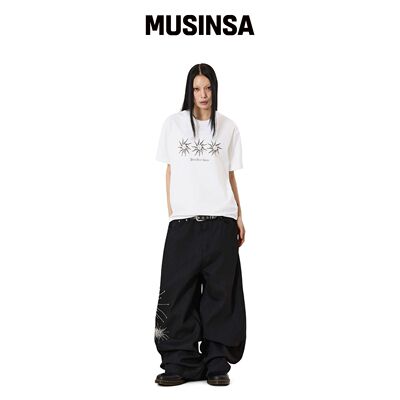 OPENYARD(OY) TRIPLE SUN TEE - WHITE MUSINSA韩国官网直邮进口