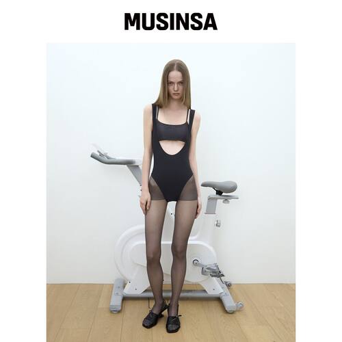 OJOS 轮廓比基尼套装 / 炭灰色 MUSINSA韩国官网直邮进口