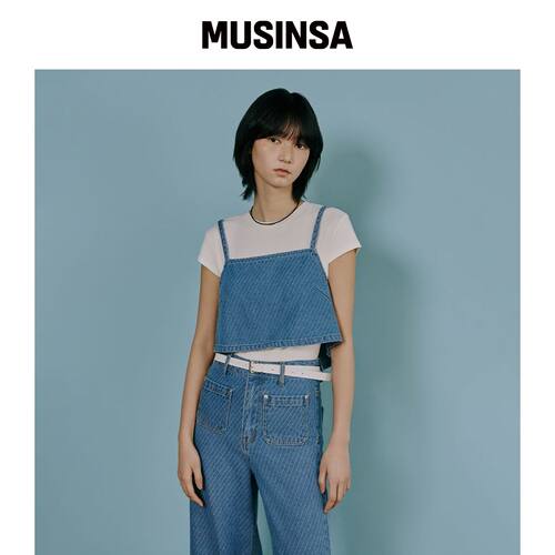 LAP 图案背心式背心后扣衬衫 AS1DB262 MUSINSA韩国官网直邮进口