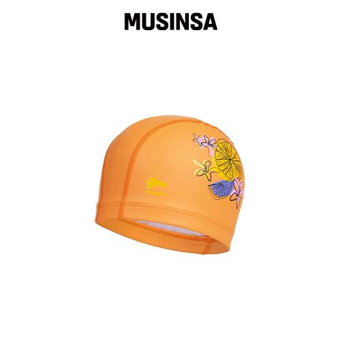 RENOMASWIM 用品 成人 FRUITS FLOWER PU 游泳帽韩国官网直邮进口
