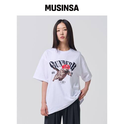 OUNDERR MASK FLYING CAT 短袖T恤 6色韩国官网直邮进口MUSINSA