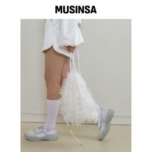 MOLLIOLLI 劳拉蕾丝包 [白色] MUSINSA韩国官网直邮进口