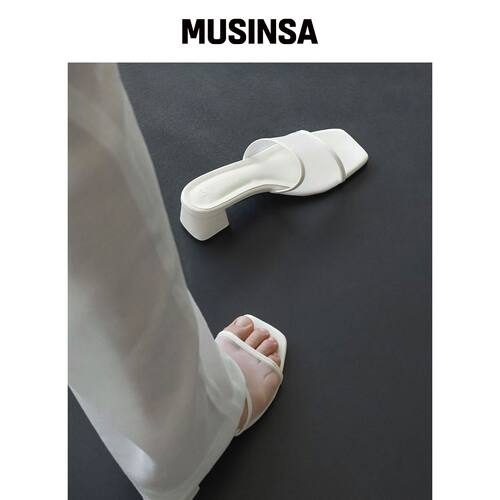 SAPPUN 梅琳方形网眼凉鞋拖鞋 (2/5cm) MUSINSA韩国直邮官方正品