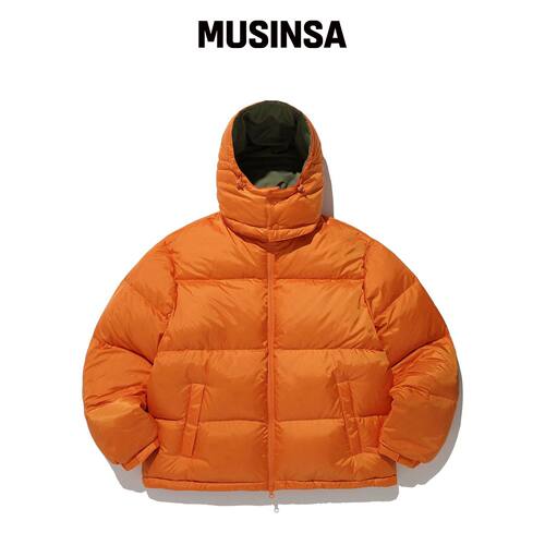 ISTKUNST 连帽羽绒服_JACKET_ORANGE(IK2DWMB900韩国官网直邮进口
