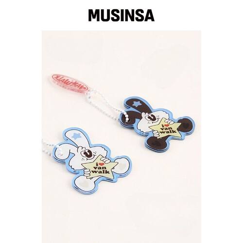 VANWALK BUNNEY ACRYLIC KEY戒指韩国官网直邮进口MUSINSA