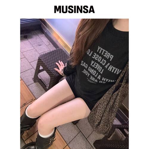 COSO 与科索长袖T恤 (黑色) MUSINSA韩国官网直邮进口