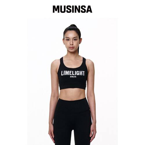 LIMELIGHT APPAREL LIME LIGHT 大logo运动文胸V韩国官网直邮进口