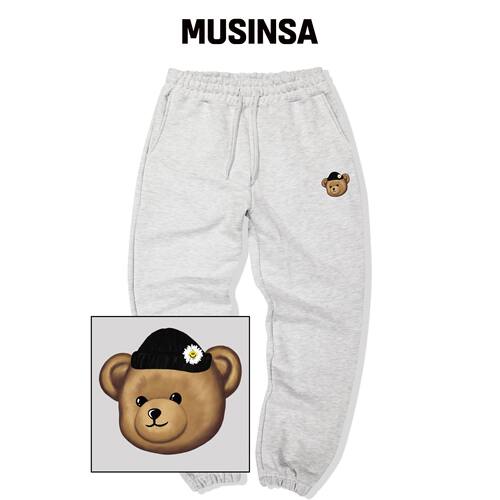 TRIPSHION BEANIE BEAR LOGO 运动卫裤 - WHITE韩国官网直邮进口