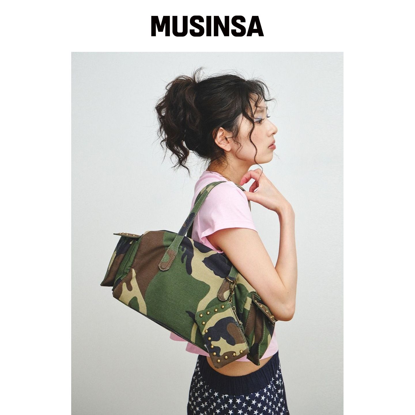 PLZPROJECT COMBAT BOSTON BAG, WOODLAND MUSIN韩国官网直邮进口图片