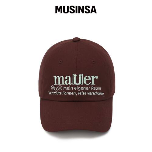 MAUER MAUER BERLIN LEISE CAP (BURGUNDY) MUSI韩国官网直邮进口