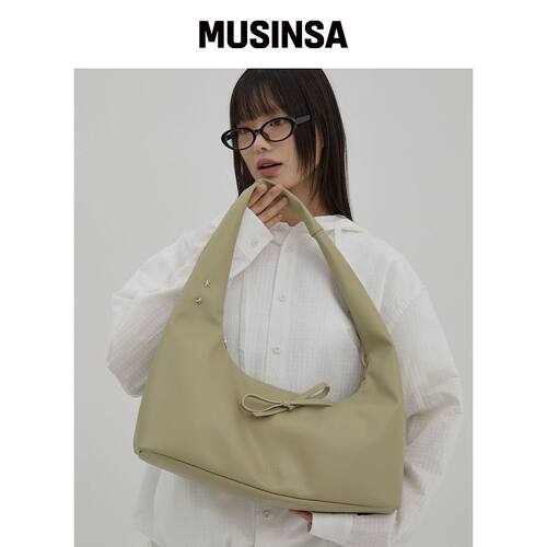 WAIKEI ARTIFICIAL Ribbon hobo包薄荷色 MUSINS韩国官网直邮进口