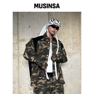 ROARINGRAD TRIDERKICK板 背带裤迷彩衬衫 MUSIN韩国官网直邮进口