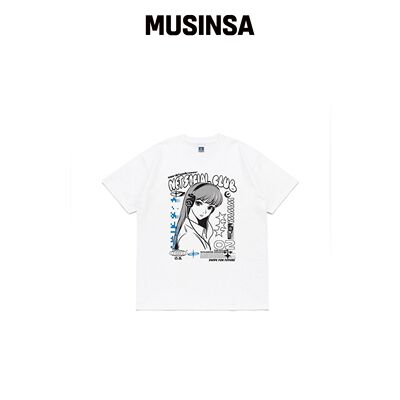 NET SOCIAL CLUB 特写女孩T恤（白色） MUSINSA韩国直邮官方正品