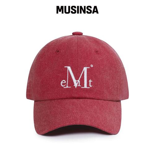 MUCENT SIGNATURE 棒球帽（PIGMENT 染色酒红色 韩国官网直邮进口