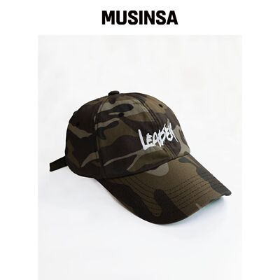 LEADEN 复古水洗书法棒球帽[迷彩] MUSINSA韩国官网直邮进口