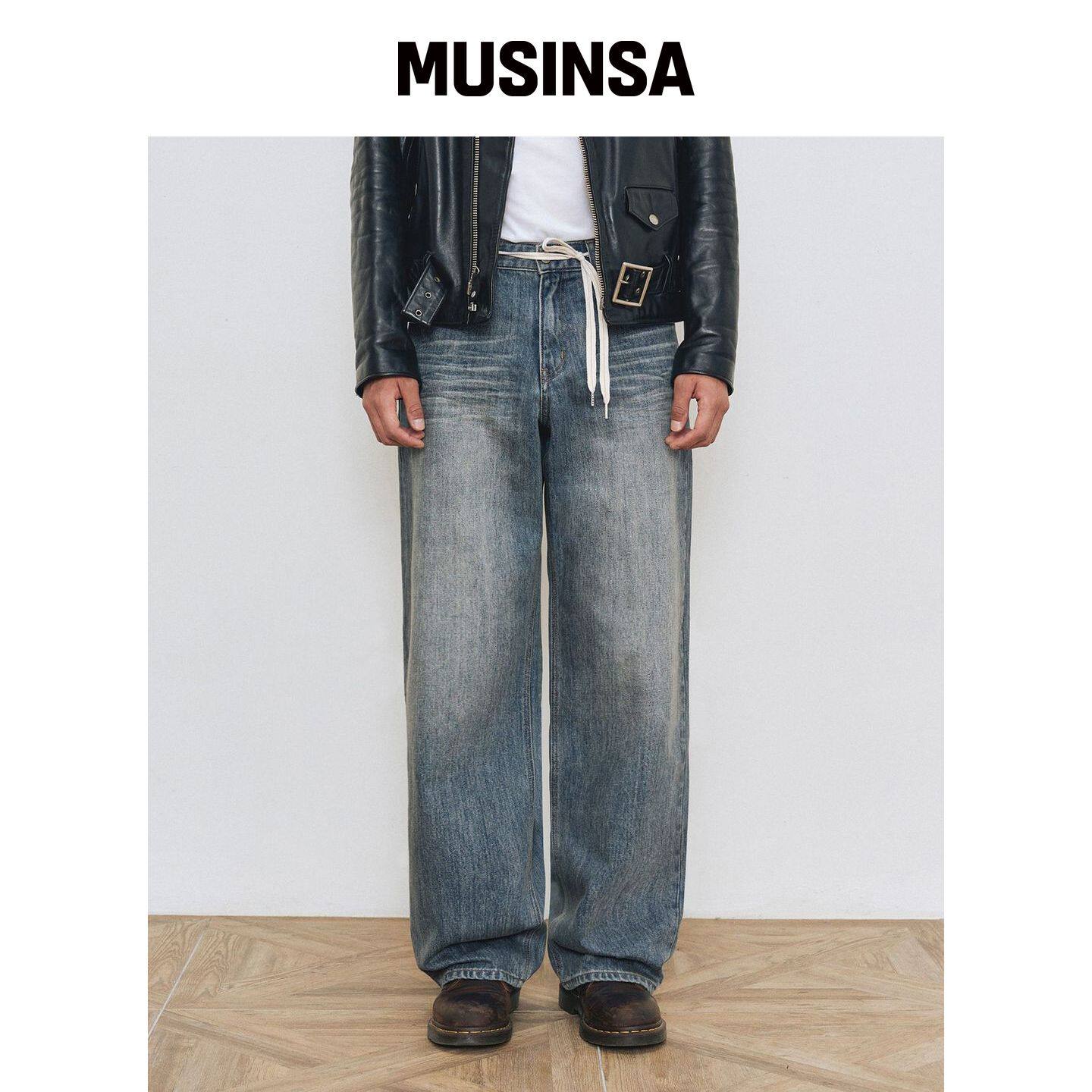 DECET [KAIHARA JAPAN DENIM]中腰宽松牛仔裤 DC韩国官网直邮进口